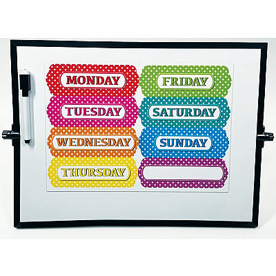 Ashley Magnetic Chalkboard Days of the Week (ASH19023)