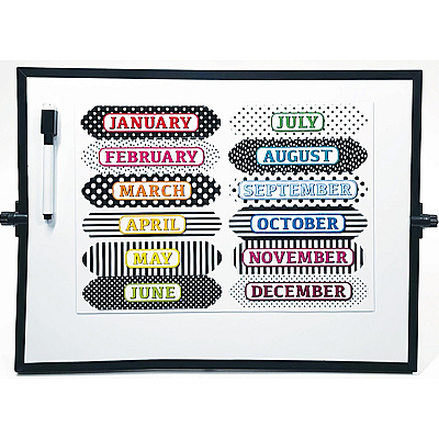 Ashley Magnetic Chalkboard Calendar Months (ASH19026)