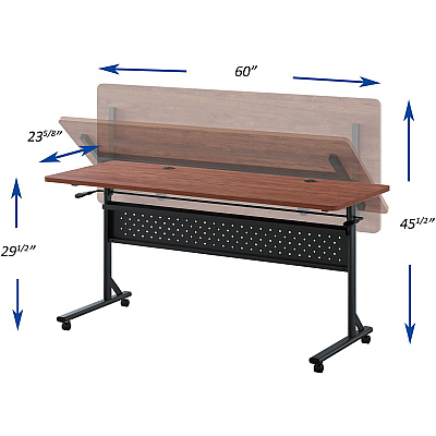 Lorell Shift 2.0 Flip and Nesting Mobile Table (LLR60762)
