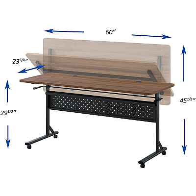 Lorell Shift 2.0 Flip and Nesting Mobile Table (LLR60764)