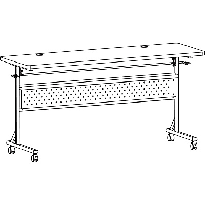 Lorell Shift 2.0 Flip and Nesting Mobile Table (LLR60764)
