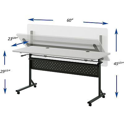 Lorell Shift 2.0 Flip and Nesting Mobile Table (LLR60766)