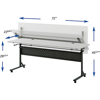 Lorell Shift 2.0 Flip and Nesting Mobile Table (LLR60767)