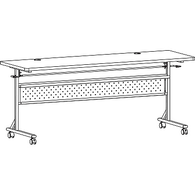 Lorell Shift 2.0 Flip and Nesting Mobile Table (LLR60767)