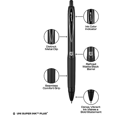 uniball 207 Plus+ Gel Pen (UBC70462)