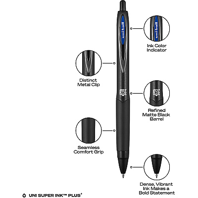 uniball 207 Plus+ Gel Pen (UBC70463)