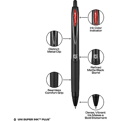 uniball 207 Plus+ Gel Pen (UBC70464)