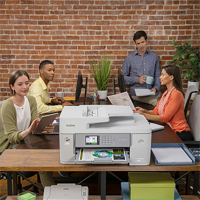 Brother INKvestment Tank MFC-J6555DW Wireless Inkjet Multifunction Printer - Color