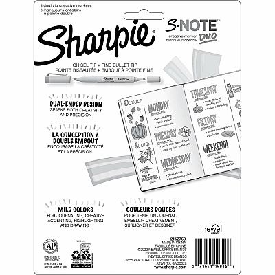 Sharpie S-Note Duo Dual-Tip Markers (SAN2154173)