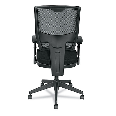 Alera Epoch Series Fabric Mesh Multifunction Chair, Supports Up to 275 lb, 17.63" to 22.44" Seat Height, Black (ALEEP42ME10B)