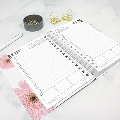 Brownline Essential Daily/Monthly Planner Book (REDCB634G05)