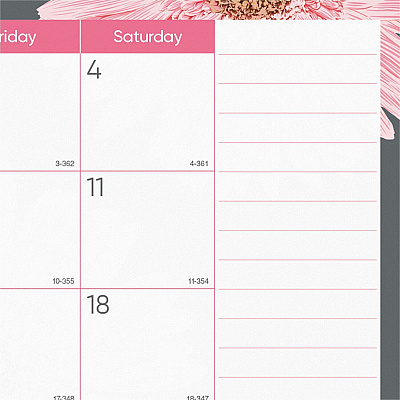 Brownline Monthly Floral Desk Pad (REDC193105)