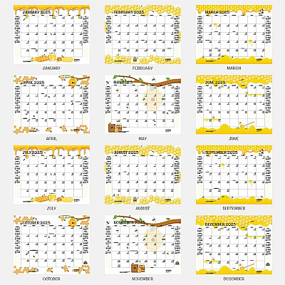 House of Doolittle Recycled Honeycomb Desk Pad Calendar, Honeycomb Artwork, 22 x 17, White/Multicolor Sheets, 12-Month (Jan to Dec): 2026 (156)