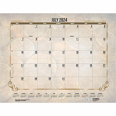 House of Doolittle Vintage Monthly Desk Pad Calendar (HOD157)