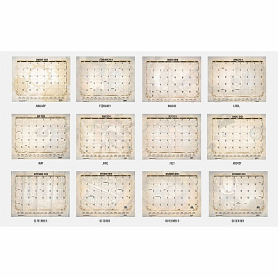 House of Doolittle Vintage Monthly Desk Pad Calendar (HOD157)