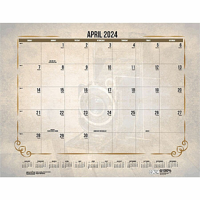 House of Doolittle Vintage Monthly Desk Pad Calendar (HOD157)