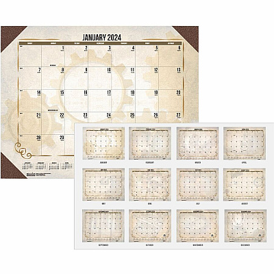 House of Doolittle Vintage Monthly Desk Pad Calendar (HOD157)