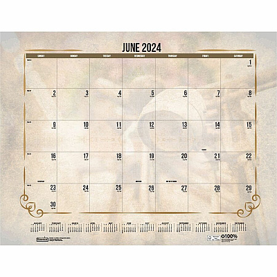House of Doolittle Vintage Monthly Desk Pad Calendar (HOD157)