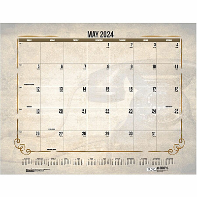 House of Doolittle Vintage Monthly Desk Pad Calendar (HOD157)