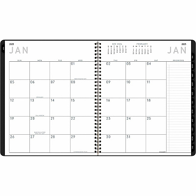 At-A-Glance Contemporary Lite Monthly Planner, Black, Large, 9" x 11" (7026XL05)