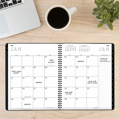 At-A-Glance Contemporary Lite Monthly Planner, Black, Large, 9" x 11" (7026XL05)