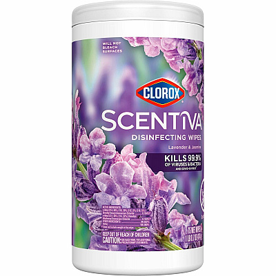 Clorox Scentiva Bleach-Free Disinfecting Wipes (CLO60040)