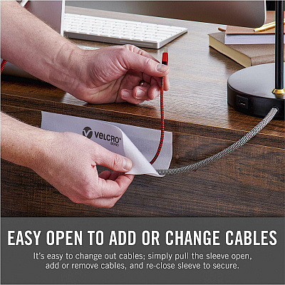 Velcro Mountable Cut-To-Length Cable Sleeves (VEK30800)