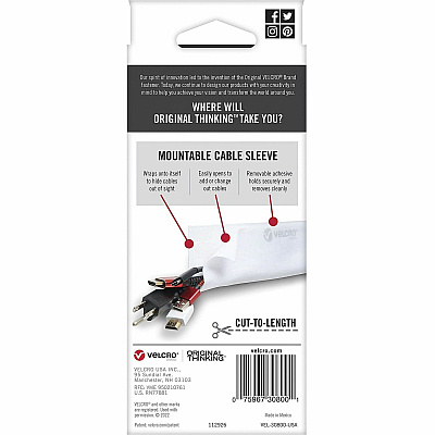 Velcro Mountable Cut-To-Length Cable Sleeves (VEK30800)