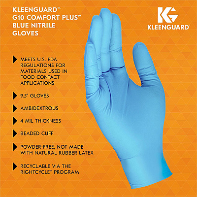 Kleenguard G10 Comfort Plus Gloves (KCC54188CT)