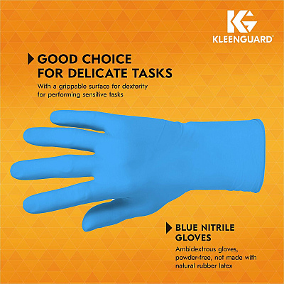 Kleenguard G10 Blue Nitrile Gloves (KCC54423CT)