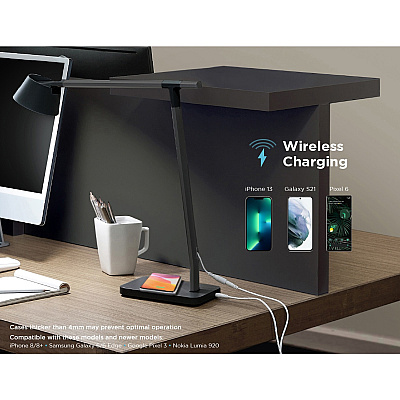Bostitch Verve Adjustable LED Desk Lamp (BOS2200QISMBK)