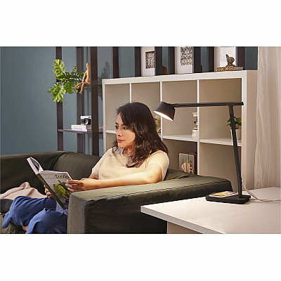 Bostitch Verve Adjustable LED Desk Lamp (BOS2200QISMBK)