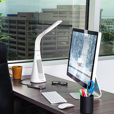 OttLite SanitizingPRO LED Desk Lamp with UVC Air Purifier (OTTSC1AP00S)