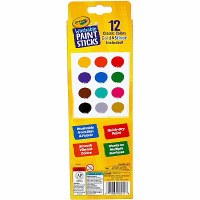 Crayola Project Quick-Dry Paint Sticks (CYO546211)