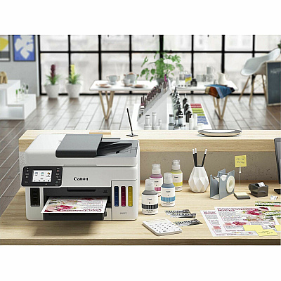 Canon MAXIFY GX6021 Wireless Inkjet Multifunction Printer - Color - White