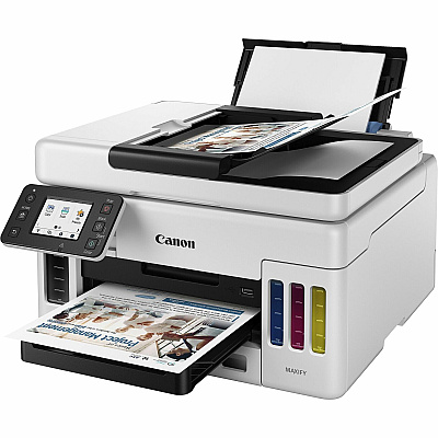Canon MAXIFY GX6021 Wireless Inkjet Multifunction Printer - Color - White