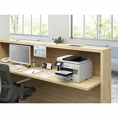 Canon MAXIFY GX7021 Wireless Inkjet Multifunction Printer - Color - White