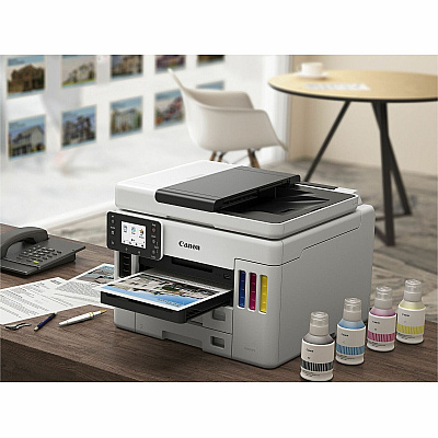 Canon MAXIFY GX7021 Wireless Inkjet Multifunction Printer - Color - White