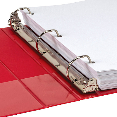 Samsill Durable 1.5 Inch Binder, Made in the USA, D Ring Customizable Clear View Binder, Basic Assortment, 4 Pack, Each Holds 350 Page (SAMMP46458)