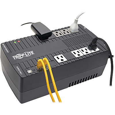 Tripp Lite 550VA 300W Line-Interactive UPS - 8 NEMA 5-15R Outlets, AVR, 120V, 50/60 Hz, USB, Desktop/Wall Mount (AVR550U)