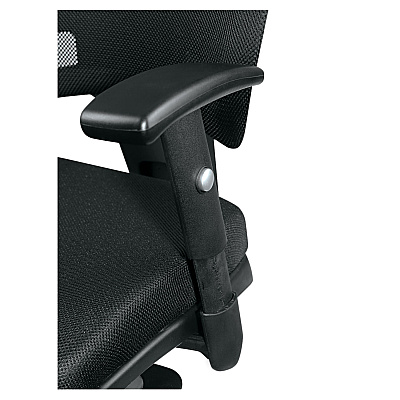 Alera Epoch Series Fabric Mesh Multifunction Chair, Supports Up to 275 lb, 17.63" to 22.44" Seat Height, Black (ALEEP42ME10B)