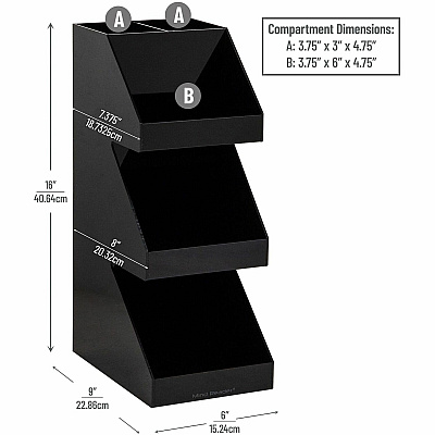 Mind Reader 3-Tier Countertop Organizer (3TCORGBLK)