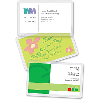 Fellowes Business Card Glossy Laminating Pouches (FEL52031)