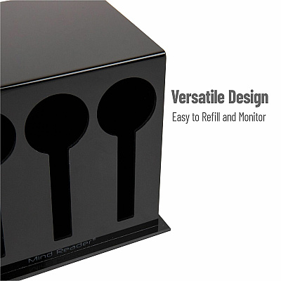 Mind Reader Cutlery Dispenser & Organizer (3CSTORBLK)