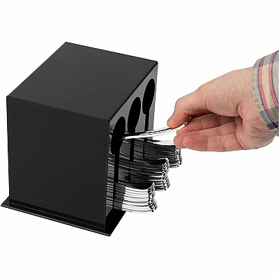 Mind Reader Cutlery Dispenser & Organizer (3CSTORBLK)