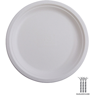 Eco-Products Vanguard 6" Sugarcane Plates (ECOEPP016NFA)