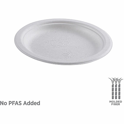 Eco-Products Vanguard 6" Sugarcane Plates (ECOEPP016NFA)