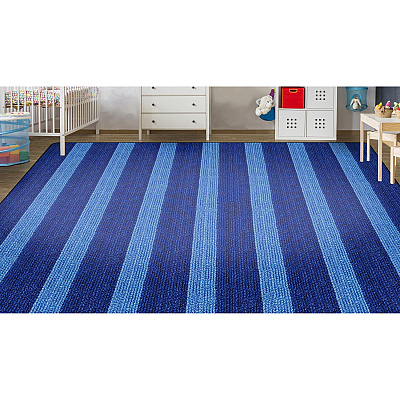 Flagship Carpets Basketweave Stripes Classroom Rug (FA100658FS)