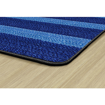 Flagship Carpets Basketweave Stripes Classroom Rug (FA100644FS)