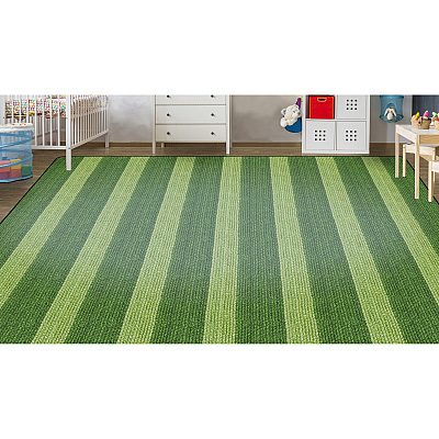 Flagship Carpets Basketweave Stripes Classroom Rug (FA100758FS)